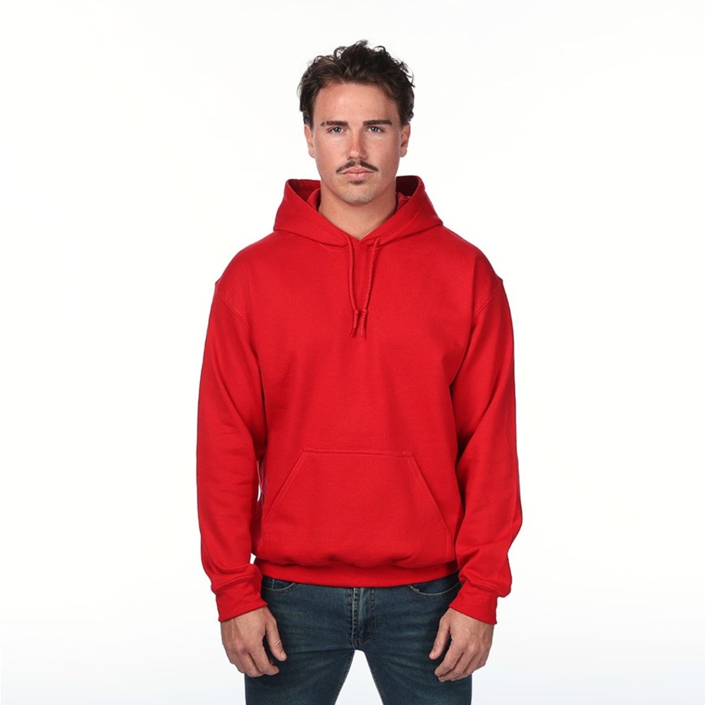 Gildan Streetwear Unisex Fleece Vibrant Red Hoodie LG